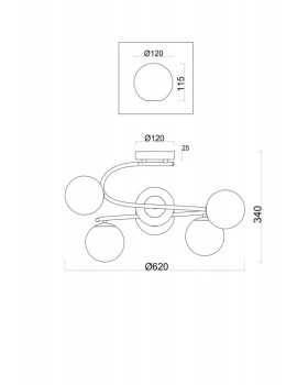 Накладная люстра Freya FR5013PL-06CH-foto2