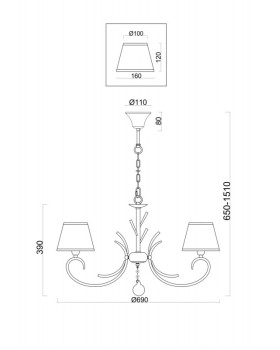 Подвесная люстра Freya FR2013PL-05G-foto2