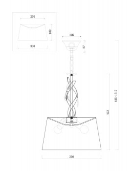 Подвесная люстра Freya FR2001PL-03G-foto2