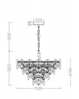 Каскадная люстра Freya FR1004PL-09CH-foto2