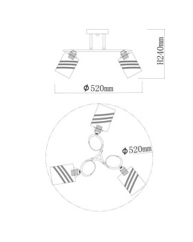 Люстра на штанге DeMarkt 106010403-foto2
