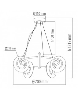 Подвесная люстра DeMarkt 632017005-foto6
