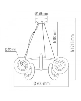Подвесная люстра DeMarkt 632017005-foto6