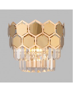 Бра Eurosvet 10124/2 золото/прозрачный хрусталь Strotskis (10113/2)-foto3