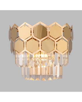 Бра Eurosvet 10124/2 золото/прозрачный хрусталь Strotskis (10113/2)-foto3