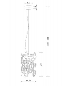 Подвесной светильник Maytoni MOD490PL-01G-foto2