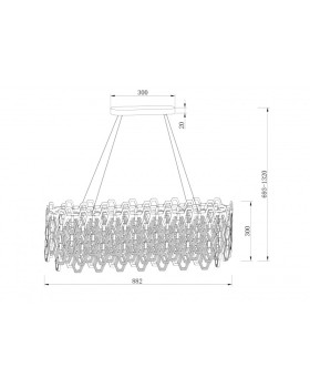 Подвесная люстра Maytoni MOD490PL-10G-foto2