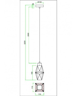Подвесной светильник Maytoni MOD325PL-01G-foto4