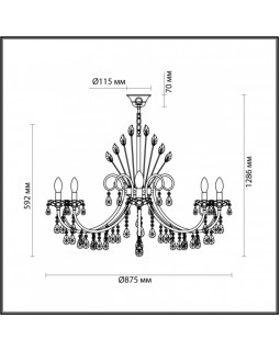 Подвесная люстра Odeon Light 4977/10-foto4