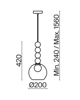 Подвесной светильник Freya FR5220PL-01G6-foto2