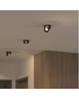 Накладной светильник Elektrostandard Glide 8W черный жемчуг (25100/LED)-foto4