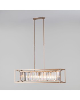 Люстра на штанге Bogate's 299/6 шампань Strotkis-foto3