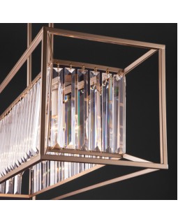 Люстра на штанге Bogate's 299/6 шампань Strotkis-foto4