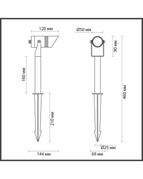 Грунтовый светильник Odeon Light 6648/6GL-foto3