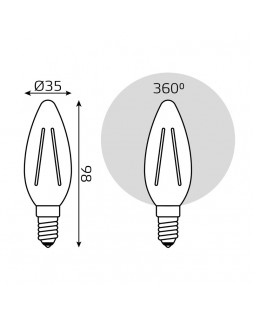 Светодиодная лампа Gauss 103801205-foto2