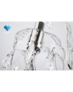 Подвесная люстра Eurosvet 10047/5 хром/прозрачный хрусталь Strotskis-foto2