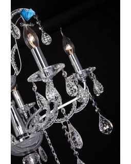 Подвесная люстра Eurosvet 10047/5 хром/прозрачный хрусталь Strotskis-foto3