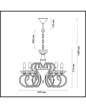 Подвесная люстра Odeon Light 3932/6-foto3