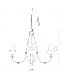 Подвесная люстра Divinare 1165/01 LM-8-foto3