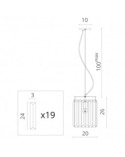 Подвесной светильник Divinare 3001/01 SP-1-foto5