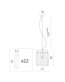 Подвесной светильник Divinare 3002/05 SP-1-foto5