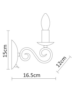Бра ARTE Lamp A1129AP-1AB-foto4