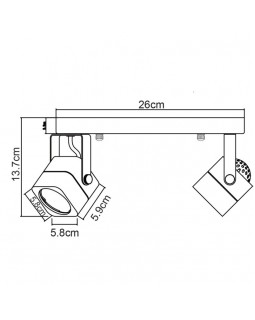 Спот ARTE Lamp A1314PL-2BK-foto5