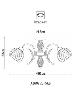 Люстра на штанге ARTE Lamp A1607PL-5AB-foto3