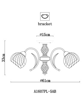 Люстра на штанге ARTE Lamp A1607PL-5AB-foto3