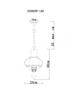 Подвесной светильник ARTE Lamp A3560SP-1AB-foto4