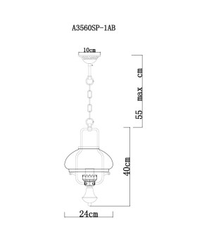 Подвесной светильник ARTE Lamp A3560SP-1AB-foto4