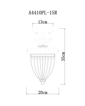 Люстра на штанге ARTE Lamp A4410PL-1SR-foto5