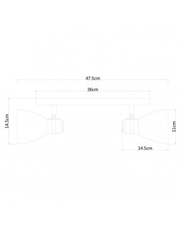 Спот ARTE Lamp A5049AP-2GY-foto2