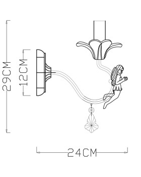 Бра ARTE Lamp A5349AP-1WH-foto3