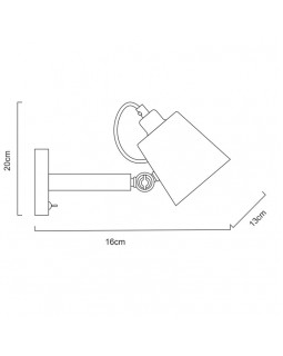 Бра ARTE Lamp A7141AP-1WH-foto4