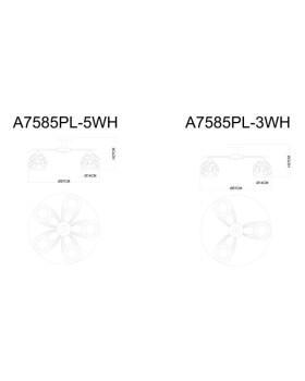 Люстра на штанге ARTE Lamp A7585PL-5WH-foto3