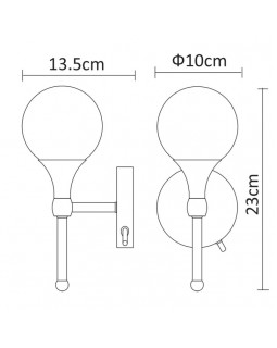Бра ARTE Lamp A9162AP-1CC-foto4