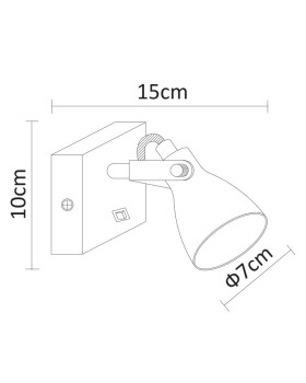 Спот ARTE Lamp A9189AP-1GY-foto4