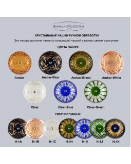 Подвесная люстра Bohemia Ivele Crystal 1309/12/300 G Am/Amber-Blue/H-1K-foto2