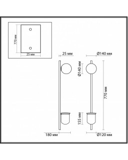 Бра Odeon Light 4682/1WB-foto2