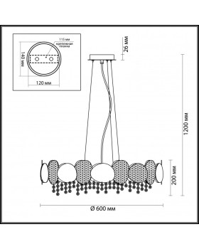 Подвесная люстра Odeon Light 4636/6-foto3
