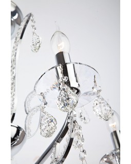 Подвесная люстра Eurosvet 10047/5 хром/прозрачный хрусталь Strotskis-foto10