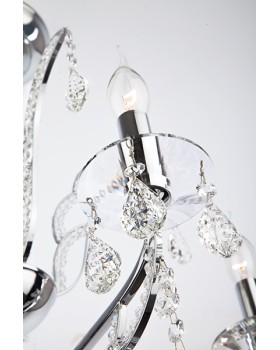 Подвесная люстра Eurosvet 10047/5 хром/прозрачный хрусталь Strotskis-foto10