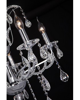 Подвесная люстра Eurosvet 10047/5 хром/прозрачный хрусталь Strotskis-foto11