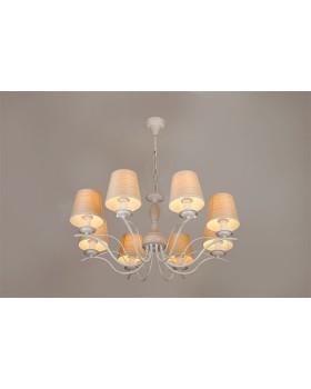 Подвесная люстра Eurosvet 60027/8 белый с золотом-foto2