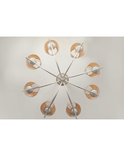 Подвесная люстра Eurosvet 60027/8 белый с золотом-foto3