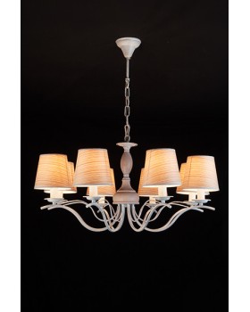 Подвесная люстра Eurosvet 60027/8 белый с золотом-foto4