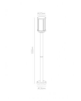 Садовый светильник ARTE Lamp A1036PA-1BK-foto3