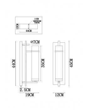 Бра ARTE Lamp A1688AP-1BK-foto4