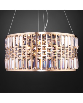 Подвесная люстра Eurosvet 10116/5 золото/прозрачный хрусталь Strotskis-foto2